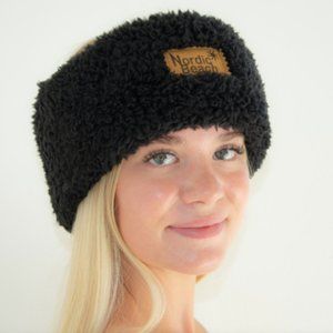 Black Nordic Beach Head Wrap
